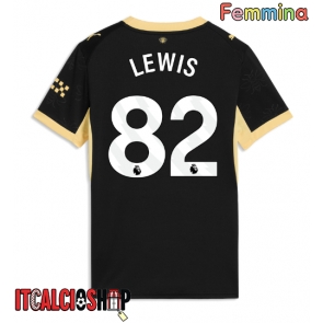 Manchester City Rico Lewis #82 Seconda Maglia Femmina 2026-27 Manica Corta
